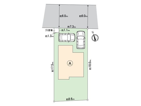北国分4丁目戸建 区画図