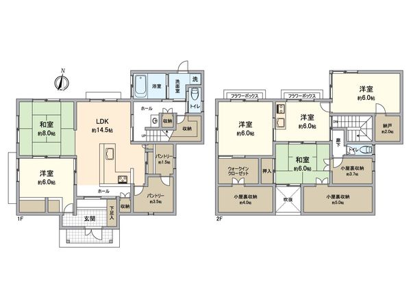 幕張町1丁目戸建 間取図(平面図) 幕張町1丁目戸建 間取図(平面図)