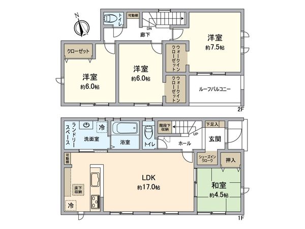 千種町新築戸建 間取図(平面図) 千種町新築戸建 間取図(平面図)