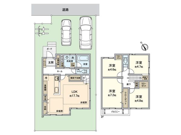 若松町 33号地 間取図(平面図) 若松町 33号地 間取図(平面図)