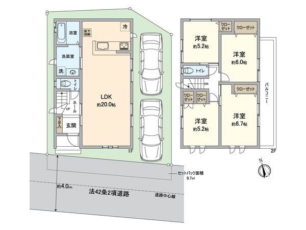 宮野木町新築戸建 間取図(平面図)