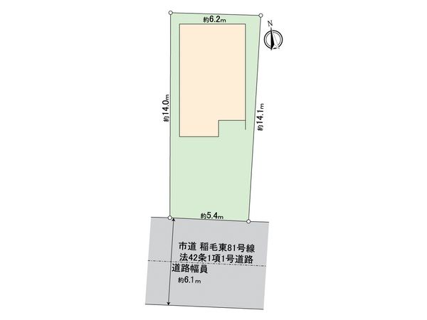 稲毛東6丁目戸建 区画図