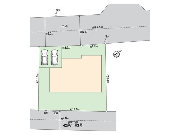 稲毛東2丁目戸建 区画図 稲毛東2丁目戸建 区画図