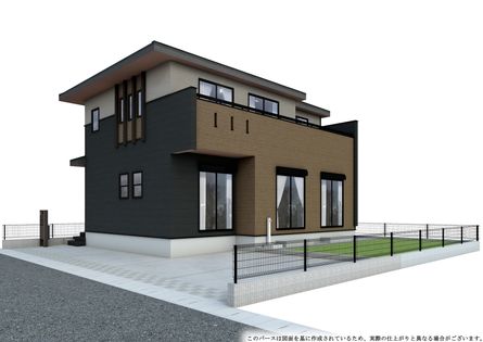 長沼原町 新築戸建 外観パース図