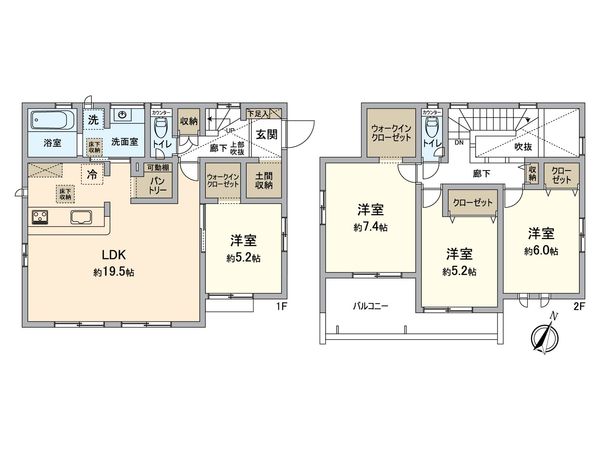 長沼町新築戸建 間取図(平面図)