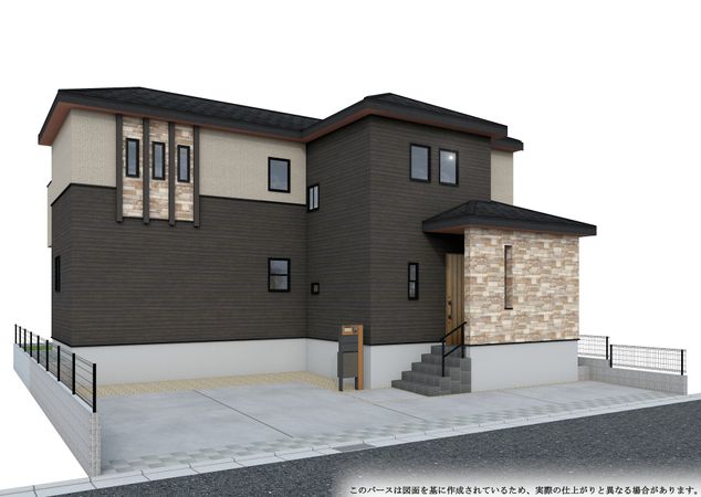 畑町新築戸建 外観パース図 畑町新築戸建 外観パース図