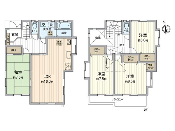 長沼町戸建 間取図(平面図)