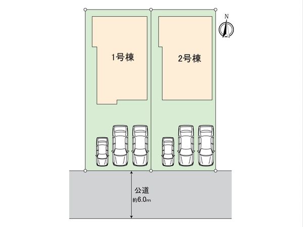 さつきが丘1丁目新築戸建 区画図