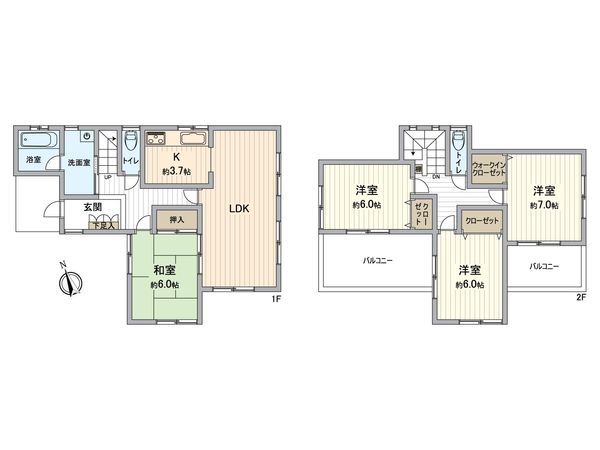 千種町戸建 間取図(平面図)