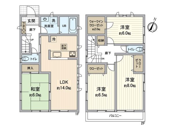 長沼町戸建 間取図(平面図) 長沼町戸建 間取図(平面図)