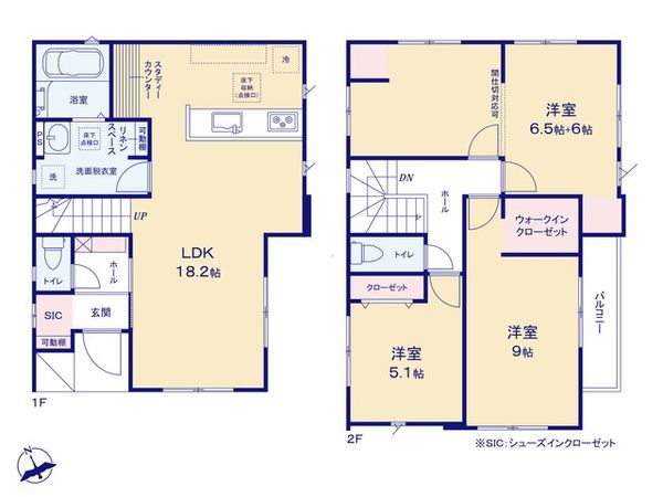 宮野木町9期 新築戸建 間取図(平面図) 宮野木町9期 新築戸建 間取図(平面図)