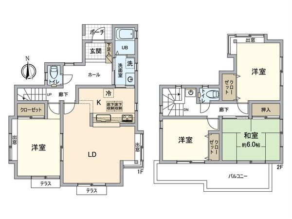 山王町戸建 間取図(平面図)