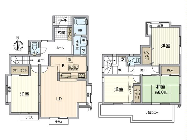 山王町戸建 間取図(平面図)