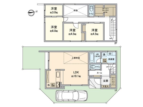畑町新築戸建 間取図(平面図) 畑町新築戸建 間取図(平面図)