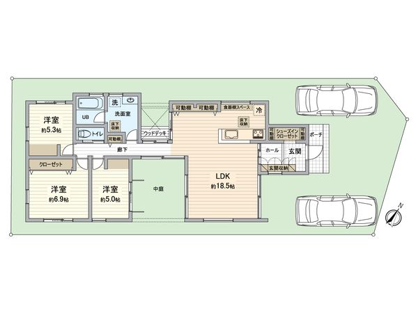 畑町新築戸建 間取図(平面図) 畑町新築戸建 間取図(平面図)