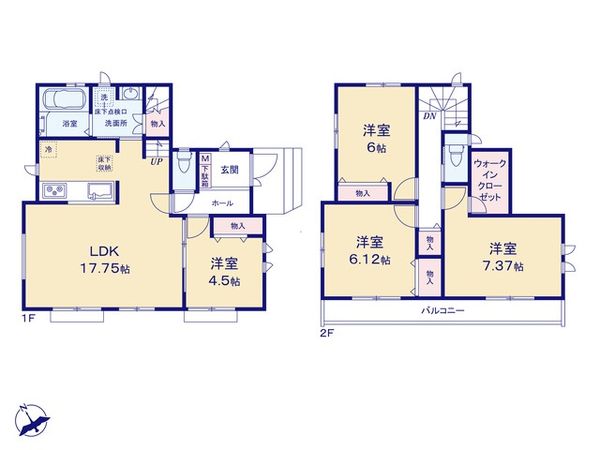 穴川1丁目新築戸建 間取図(平面図)