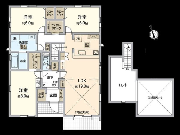 こてはし台2丁目新築戸建 間取図(平面図) こてはし台2丁目新築戸建 間取図(平面図)