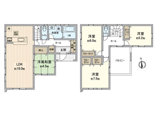小深町第2 新築戸建 間取図(平面図) 小深町第2 新築戸建 間取図(平面図)