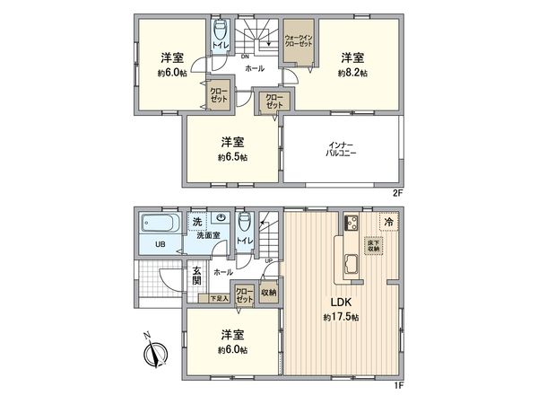 こてはし台2丁目第4 新築戸建 間取図(平面図)