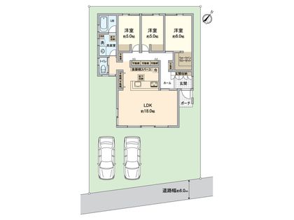 畑町戸建 間取図(平面図)
