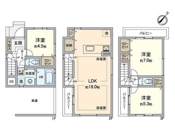 稲毛台町新築戸建 間取図(平面図)