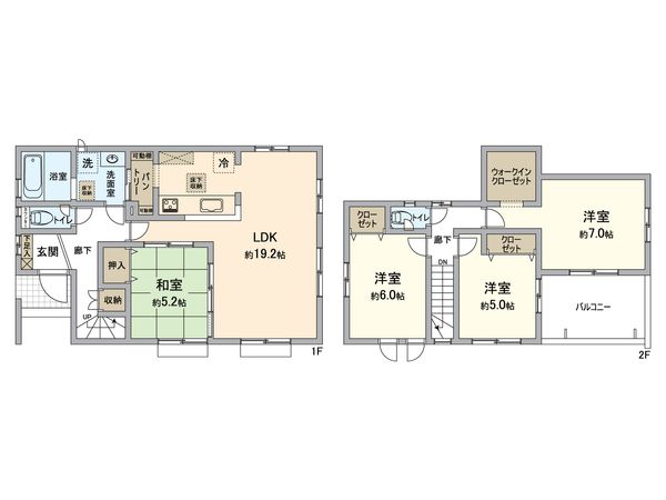 天台4丁目 新築戸建 間取図(平面図) 天台4丁目 新築戸建 間取図(平面図)