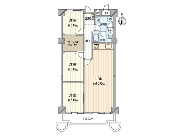 ハイマート稲毛 間取図(平面図)