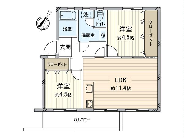 稲毛海岸3丁目団地 間取図(平面図) 稲毛海岸3丁目団地 間取図(平面図)