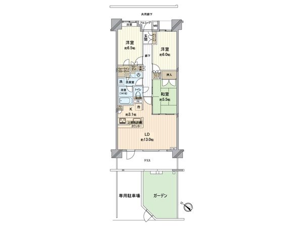 レーベンハイム西千葉ガーデンシティ 間取図(平面図) レーベンハイム西千葉ガーデンシティ 間取図(平面図)