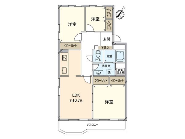 稲毛パークハウス G棟 間取図(平面図) 稲毛パークハウス G棟 間取図(平面図)
