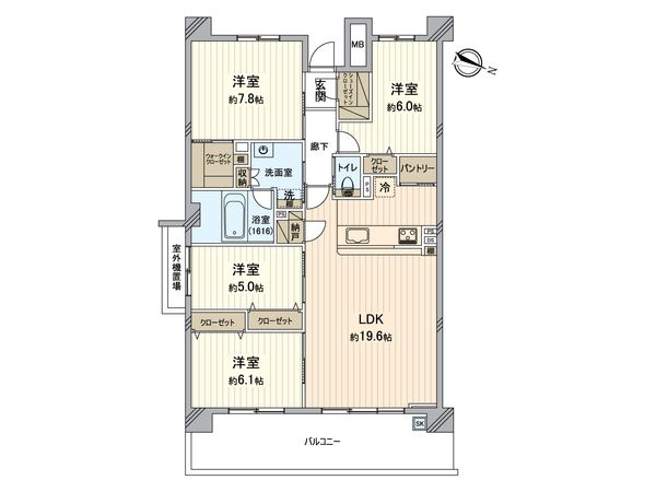 パークシティ稲毛の杜 間取図(平面図)