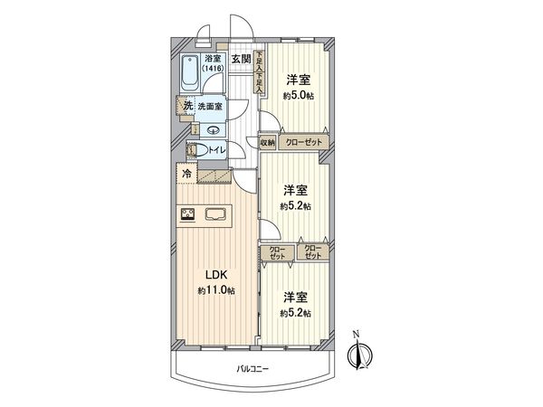 稲毛東映マンション B棟【分譲駐車場付】 間取図(平面図) 稲毛東映マンション B棟【分譲駐車場付】 間取図(平面図)