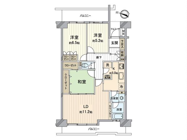 モアクレストリバティヒルズ 間取図(平面図) モアクレストリバティヒルズ 間取図(平面図)