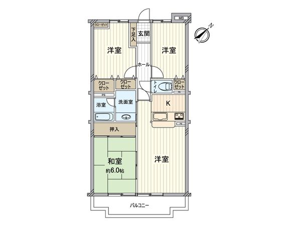 千葉北ダイヤモンドマンション 間取図(平面図) 千葉北ダイヤモンドマンション 間取図(平面図)