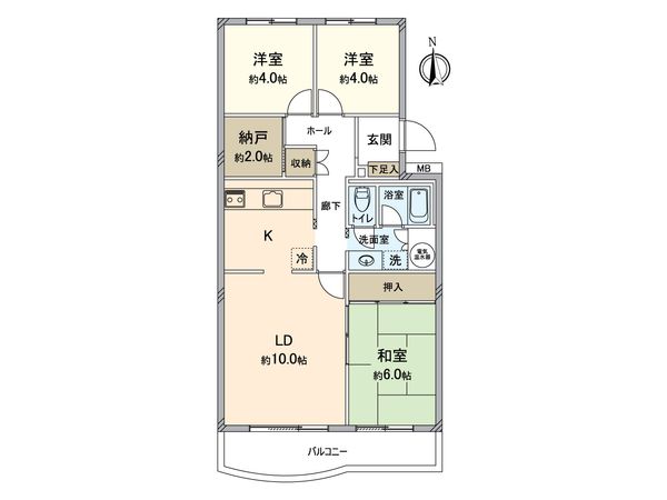 稲毛パークハウス F棟 間取図(平面図) 稲毛パークハウス F棟 間取図(平面図)