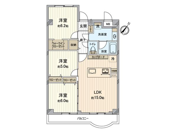 稲毛ファミールハイツ 1棟 間取図(平面図) 間取図(平面図)