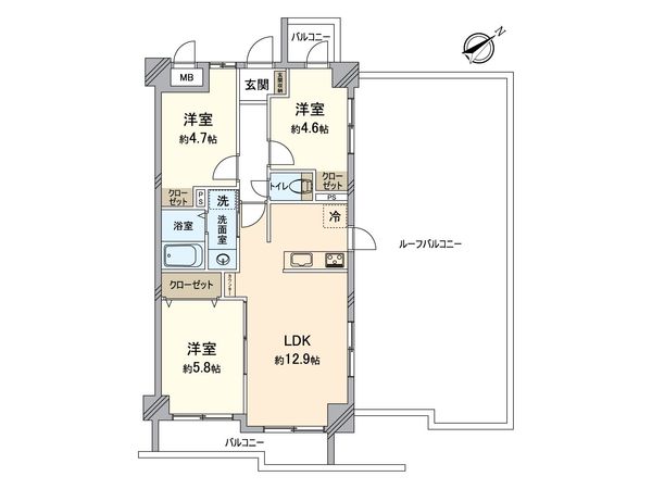 藤和シティコープ稲毛 間取図(平面図) 藤和シティコープ稲毛 間取図(平面図)