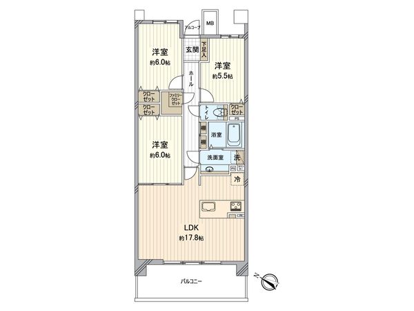 パークシティ稲毛の杜 間取図(平面図)