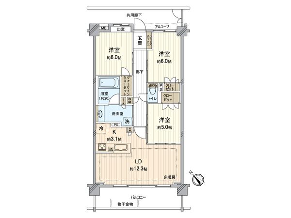 ダイアパレス検見川浜テラス 間取図(平面図) ダイアパレス検見川浜テラス 間取図(平面図)