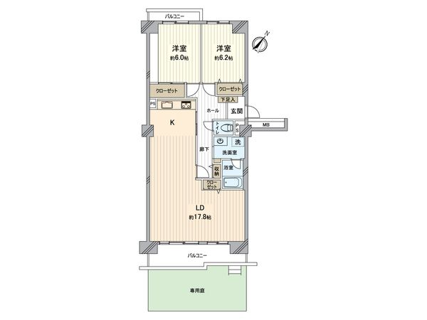 京成サンコーポ稲毛 1棟 間取図(平面図)