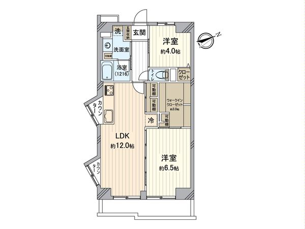 コスモ稲毛ロイヤルステージ 間取図(平面図)