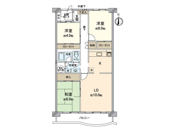 稲毛パークハウス C棟 間取図(平面図)
