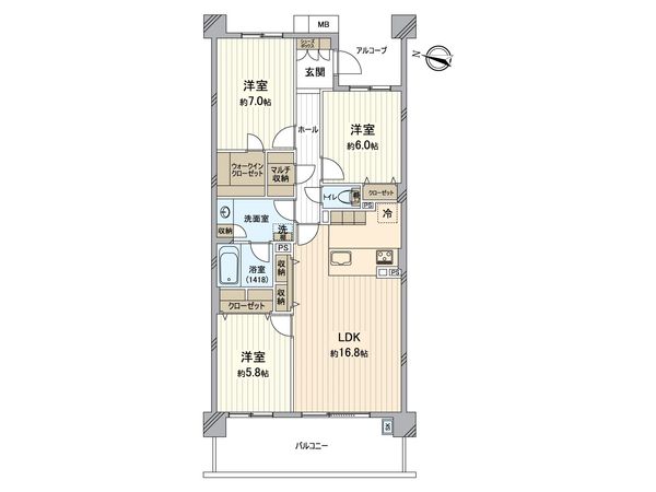 パークシティ稲毛の杜 間取図(平面図) パークシティ稲毛の杜 間取図(平面図)