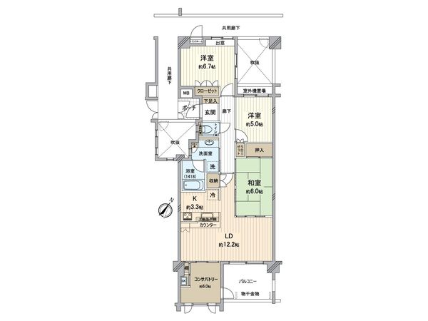 稲毛台ハウス 弐番館 間取図(平面図) 稲毛台ハウス 弐番館 間取図(平面図)