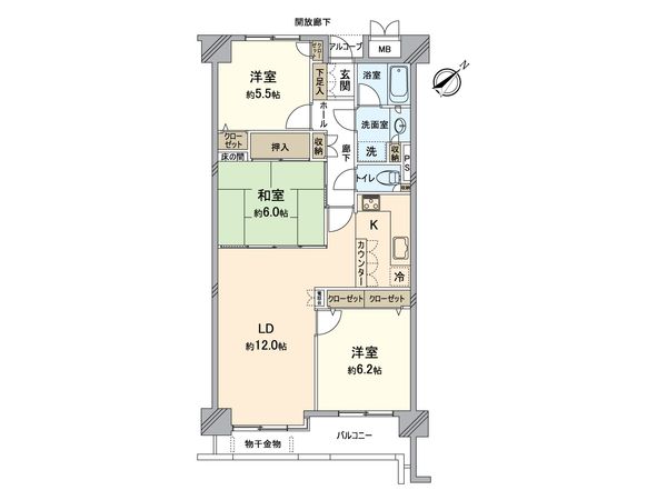 キャッスル新検見川 間取図(平面図) キャッスル新検見川 間取図(平面図)