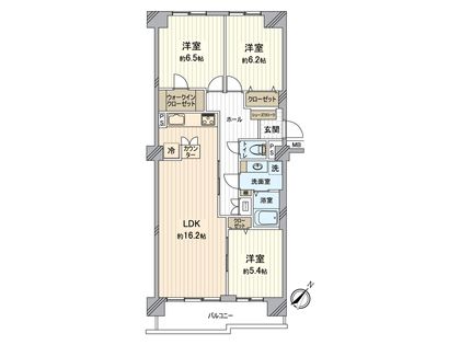 京成サンコーポ稲毛 1棟 間取図(平面図)