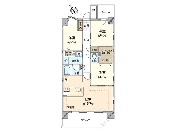 ヴェレーナ稲毛 間取図(平面図) ヴェレーナ稲毛 間取図(平面図)