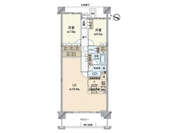 パークシティ稲毛の杜 間取図(平面図) パークシティ稲毛の杜 間取図(平面図)