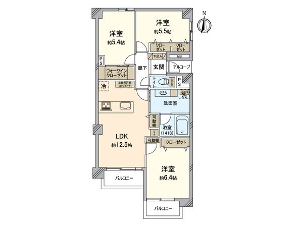 稲毛芙蓉ハイツ 間取図(平面図) 間取図(平面図)