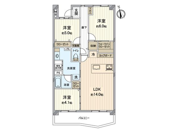 稲毛パークハウス D棟 間取図(平面図) 間取図(平面図)